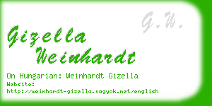 gizella weinhardt business card